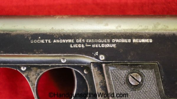 Fabrique D'Armes Reunies, Dictator, 6.35mm, Model 2, Model II, Belgian, Belgium, Handgun, Pistol, C&R, Collectible, VP, Vest Pocket, 25, .25, acp, auto, 6.35