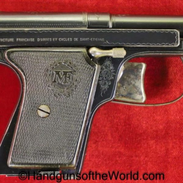 Manufacture Francais D'Armes et Cycles, No2, Pocket, 6.35mm, Factory Engraved, Engraved, LeFrancais, Handgun, Pistol, C&R, Collectible, VP, Vest Pocket, .25