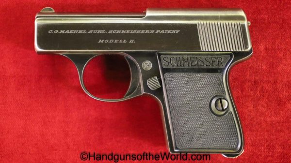 Haenel Schmeisser, Model II, 6.35mm, German, Germany, Handgun, Pistol, C&R, Collectible, VP, Vest Pocket, Model 2, 25, .25, acp, auto, 6.35, Model, 2, II