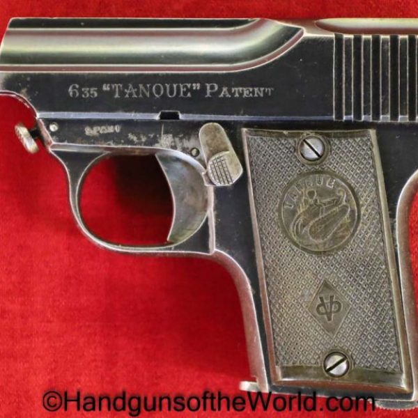 Ojanguren Y Vidosa, Tanque, 6.35mm, 6.35, 25, .25, acp, auto, Handgun, Pistol, C&R, Collectible, VP, Vest Pocket, Spain, Spanish, Hand gun