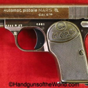 Kohout & Spol, Mars, 6.35mm, Czech, Dated, 1937, Czechoslovakia, Handgun, Pistol, C&R, Collectible, VP, Vest Pocket, 6.35, 25, .25, acp, auto, Hand gun
