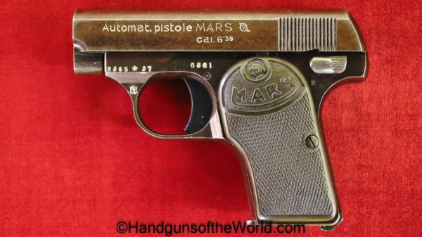 Kohout & Spol, Mars, 6.35mm, Czech, Dated, 1937, Czechoslovakia, Handgun, Pistol, C&R, Collectible, VP, Vest Pocket, 6.35, 25, .25, acp, auto, Hand gun