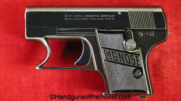 Lignose, Model 2A, 6.35mm, 2nd Variation, Outstanding, Einhand, German, Germany, Handgun, Pistol, C&R, Collectible, VP, Vest Pocket, 25, .25, 6.35, acp, 2A