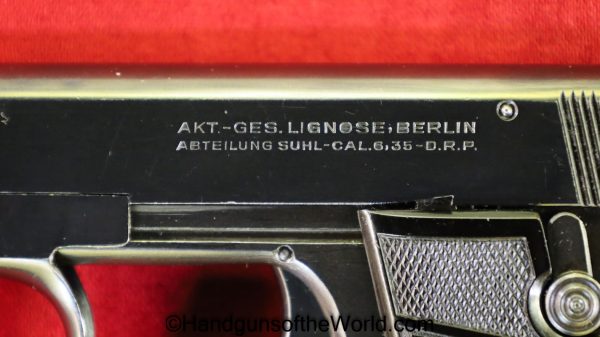 Lignose, Model 2A, 6.35mm, 2nd Variation, Outstanding, Einhand, German, Germany, Handgun, Pistol, C&R, Collectible, VP, Vest Pocket, 25, .25, 6.35, acp, 2A