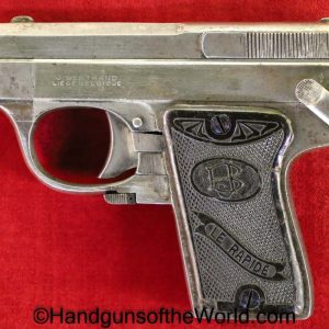 J. Bertrand, Le Rapid, 6.35mm, LeRapid, Belgian, Belgium, Factory Nickel, Handgun, Pistol, C&R, Collectible, VP, Vest Pocket, 25, .25, 6.35, acp, auto
