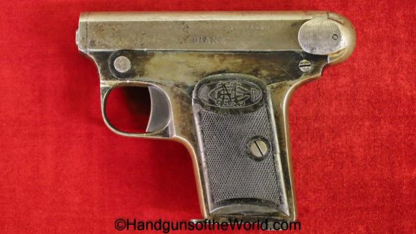 Erquiaga Murgurza & Cie, Diane, 6.35mm, Handgun, Pistol, C&R, Collectible, VP, Vest Pocket, Spain, Spanish, 6.35, 25, .25, acp, auto, Hand gun