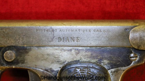 Erquiaga Murgurza & Cie, Diane, 6.35mm, Handgun, Pistol, C&R, Collectible, VP, Vest Pocket, Spain, Spanish, 6.35, 25, .25, acp, auto, Hand gun