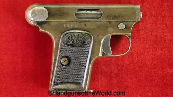 Erquiaga Murgurza & Cie, Diane, 6.35mm, Handgun, Pistol, C&R, Collectible, VP, Vest Pocket, Spain, Spanish, 6.35, 25, .25, acp, auto, Hand gun