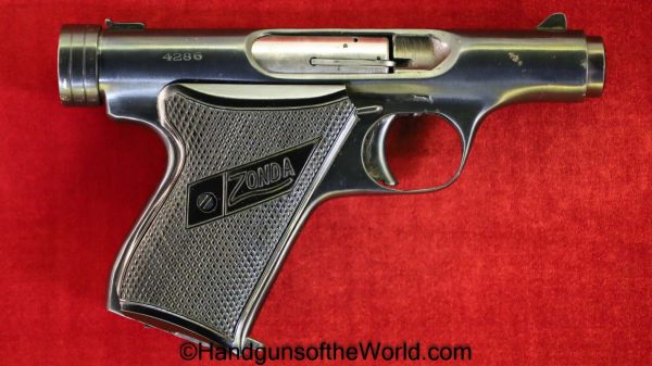 Hafdasa, Zonda, .22lr, Thumb Cocking, Oddity, with Box, Boxed, Handgun, Pistol, C&R, Collectible, Argentine, Argentina, 1955, 22, .22, 22lr, Hand gun
