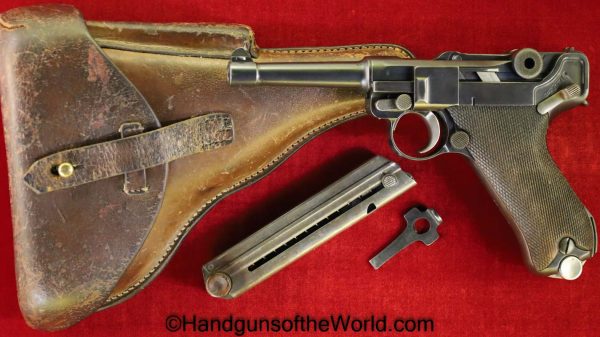 Luger, DWM, 1929, Police, Sneak, 9mm, 2 Matching Magazines, Matching Holster, Matching Tool, German, Germany, Handgun, Pistol, C&R, Collectible, P08, P-08