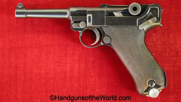 Luger, DWM, 1929, Police, Sneak, 9mm, 2 Matching Magazines, Matching Holster, Matching Tool, German, Germany, Handgun, Pistol, C&R, Collectible, P08, P-08