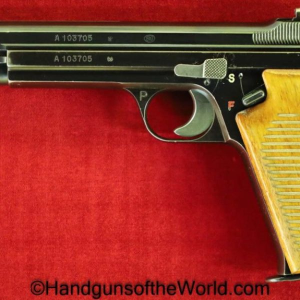 SIG, P49, 9mm, Early, Swiss, Military, Switzerland, Handgun, Pistol, C&R, Collectible, P-49, P 49, P.49, Hand gun, Unaltered, Vintage, Old
