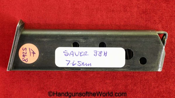 Sauer, 38H, 7.65mm, Magazine, Clip, Mag, Original, Collectible, 38, Handgun, Pistol, German, Germany, 7.65, 32, .32, acp, auto, Hand gun, WWII, WW2
