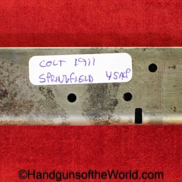 Colt, Springfield, 1911, .45acp, Magazine, WWI, Era, WW1, Mag, Clip, Original, Collectible, 45, .45, acp, auto, Lanyard Loop, Handgun, Pistol, Hand gun