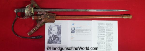 Wilkinson, Infantry Sword, WWII Provenance, WWII, WW2, Provenance, Lt Colonel Reginald Gordon Atkinson, Original, Collectible, British, English, Atkinson