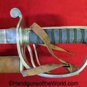 British, Calvary, Sword, with Provenance, F.A. Shaw, 1914, Frederick Arthur Shaw, West Riding Regiment, Original, Collectible, English, WWI, WW1