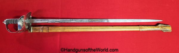 British, Royal Engineers, Sword, with Provenance, Simpson-Rook, H.G.LeM, Herbert Grenville LeMesurier, Original, Collectible, 1918, English, Engineers