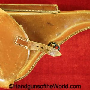 Luger, P.08, Holster, Commercial Pattern, Commercial, brown, leather, hard shell, Hardshell, Original, Collectible, German, Germany, P08, P 08, P-08