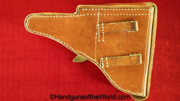 Luger, P.08, Holster, Commercial Pattern, Commercial, brown, leather, hard shell, Hardshell, Original, Collectible, German, Germany, P08, P 08, P-08