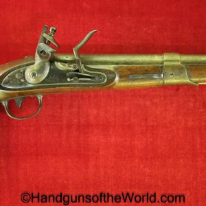 Simeon North, Model 1819, .54, Flint Lock, Pistol, US, Army, Flintlock, 54, 1819, 1822, Unconverted, Handgun, Antique, Collectible, Non-FFL, Non FFL