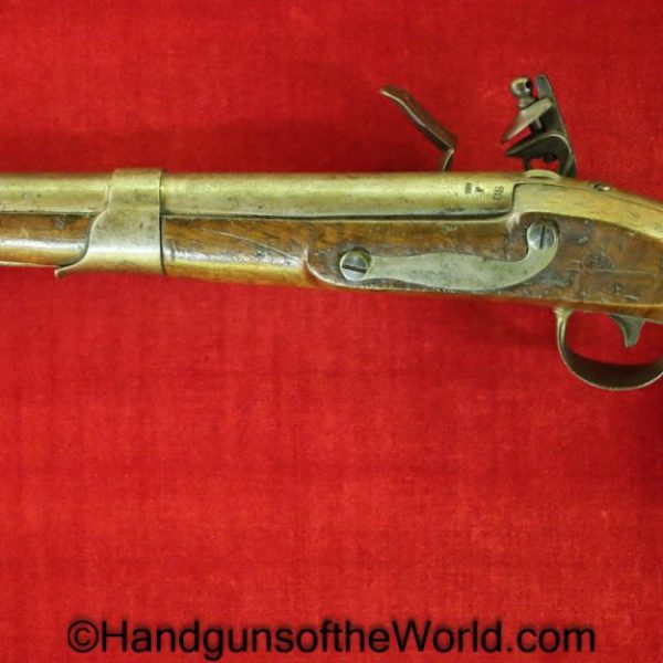 Simeon North, Model 1819, .54, Flint Lock, Pistol, US, Army, Flintlock, 54, 1819, 1822, Unconverted, Handgun, Antique, Collectible, Non-FFL, Non FFL