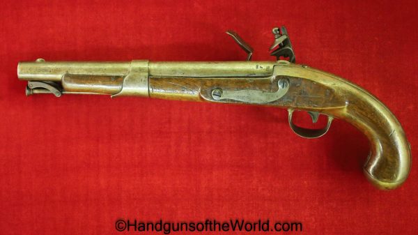 Simeon North, Model 1819, .54, Flint Lock, Pistol, US, Army, Flintlock, 54, 1819, 1822, Unconverted, Handgun, Antique, Collectible, Non-FFL, Non FFL