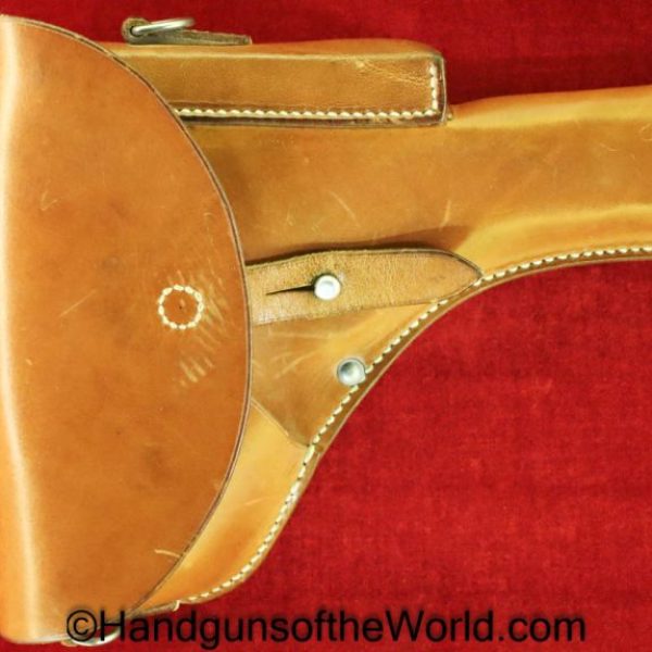 SIG, P49, Holster, Swiss, Military, Switzerland, Original, Collectible, Tan, leather, F. Burri reichenbach, 1967, P-49, P 49, P.49, Handgun, Pistol, Hand gun
