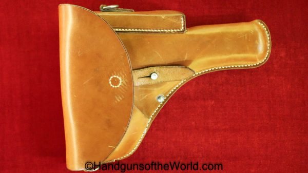 SIG, P49, Holster, Swiss, Military, Switzerland, Original, Collectible, Tan, leather, F. Burri reichenbach, 1967, P-49, P 49, P.49, Handgun, Pistol, Hand gun
