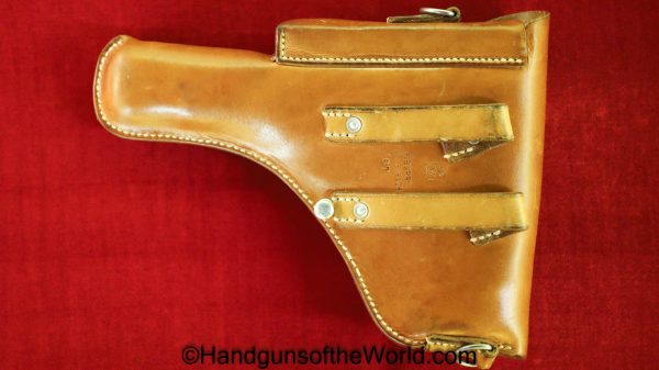 SIG, P49, Holster, Swiss, Military, Switzerland, Original, Collectible, Tan, leather, F. Burri reichenbach, 1967, P-49, P 49, P.49, Handgun, Pistol, Hand gun