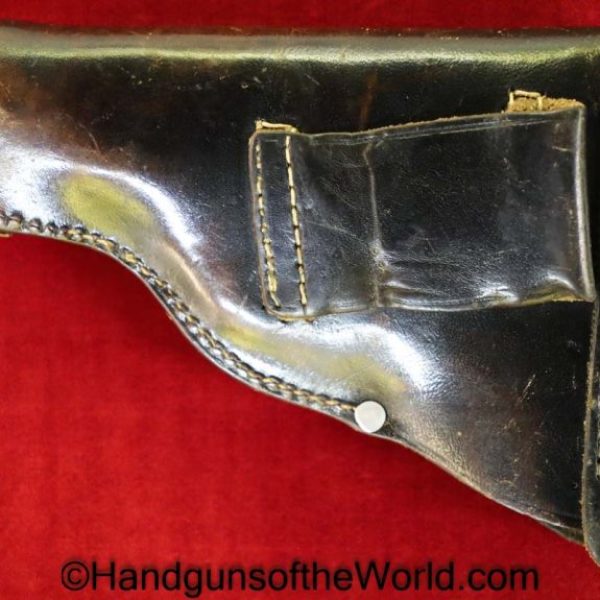 Walther, PP, Holster, Dated, 1941, Police, Black, leather, pattern, Schaumbach 7 Co- Berlin, Original, Collectible, German, Germany, WWII, WW2, Pistol