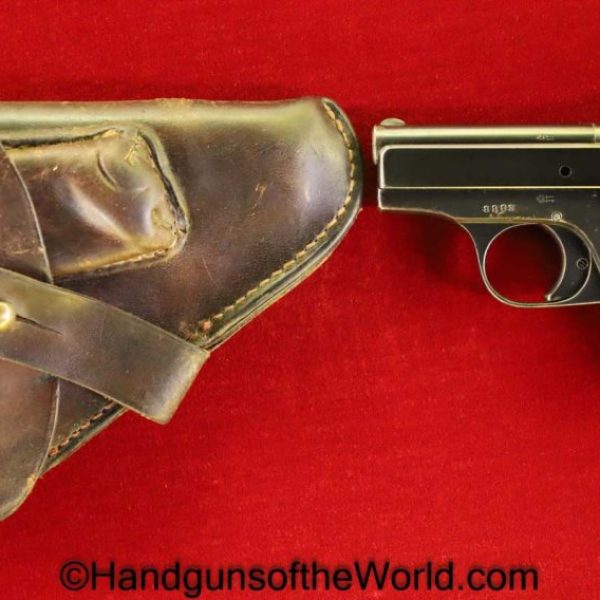 Menz, Menta, 6.35mm, with Holster, German, Germany, Handgun, Pistol, C&R, Collectible, VP, Vest Pocket, 6.35, 25, .25, acp, auto, Hand gun, Vintage