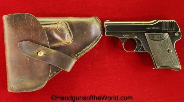 Menz, Menta, 6.35mm, with Holster, German, Germany, Handgun, Pistol, C&R, Collectible, VP, Vest Pocket, 6.35, 25, .25, acp, auto, Hand gun, Vintage
