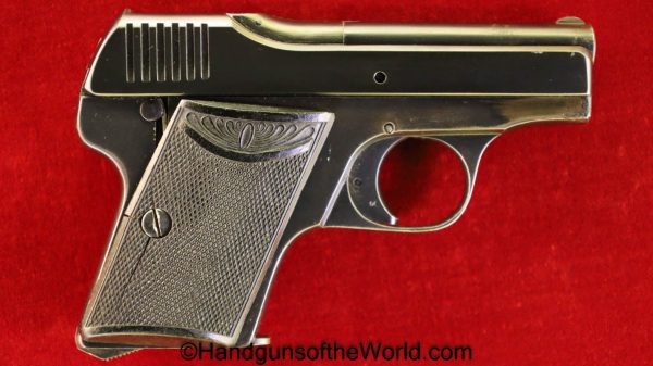 Menz, Menta, 6.35mm, with Holster, German, Germany, Handgun, Pistol, C&R, Collectible, VP, Vest Pocket, 6.35, 25, .25, acp, auto, Hand gun, Vintage
