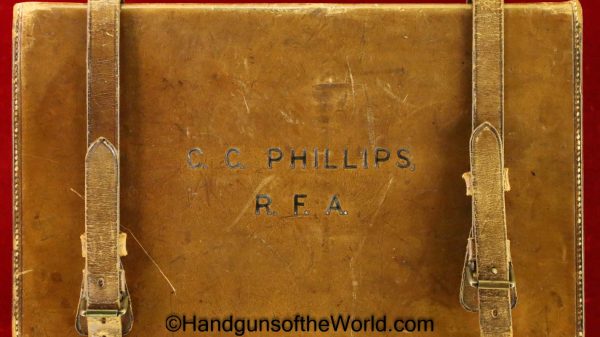 Webley, Model 1892, .455, Inscribed, with Travelers Case, 1892, Handgun, Revolver, C&R, Collectible, 455, .450, 450, British, with Case, Cased, English