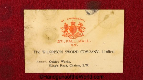 Webley Model 1892, .455 caliber, Inscribed with Travelers Case - Image 35
