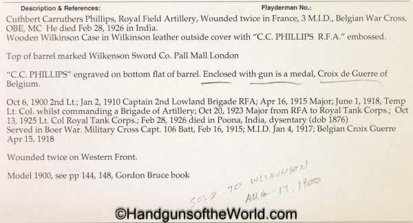 Webley Model 1892, .455 caliber, Inscribed with Travelers Case - Image 46