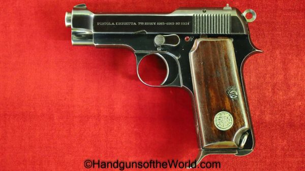 Beretta, 1931, Straight Grip, with Naval Grips, Naval, Navy, RM, Regia Marina, Handgun, Pistol, C&R, Collectible, Italy, Italian, 7.65, 32, .32, acp, auto