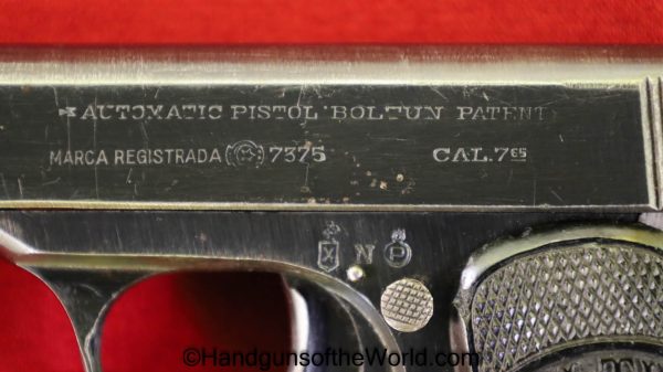 Francisco Arizmendi, Boltun, 7.65mm, Geco, Retailer Marked, 1942, Spain, Spanish, German, Germany, Arizmendi, Handgun, Pistol, C&R, Collectible, 32, .32