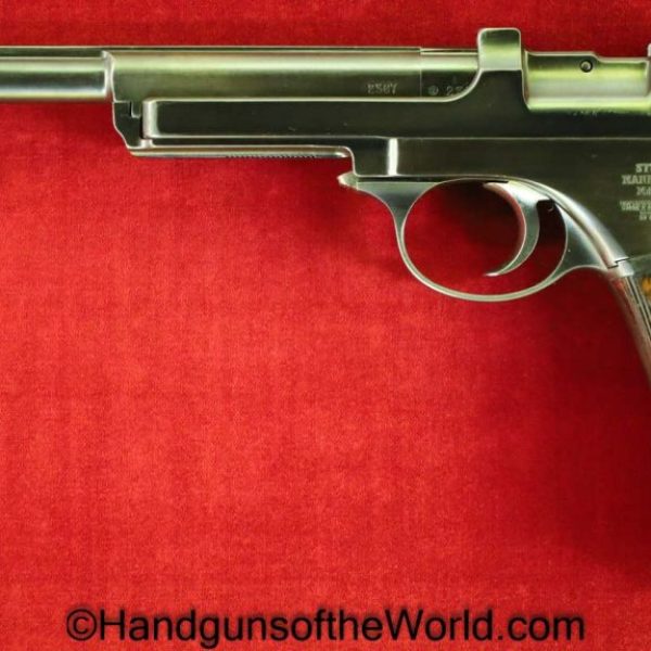 Steyr Mannlicher, 1905, 7.63mm, Argentine Contract, Crest Intact, with Holster, Steyr, Mannlicher, Model, Argentine, Crest, with Crest, Handgun, Pistol, C&R