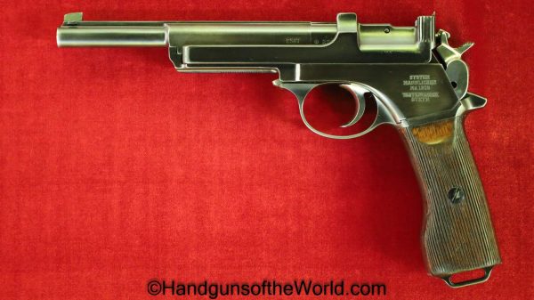 Steyr Mannlicher, 1905, 7.63mm, Argentine Contract, Crest Intact, with Holster, Steyr, Mannlicher, Model, Argentine, Crest, with Crest, Handgun, Pistol, C&R