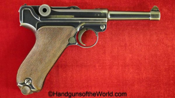 Luger, P.08, DWM, 1910, 9mm, Unit Marked, German, Germany, Handgun, Pistol, C&R, Collectible, WWI, WW1, P08, P-08, P 08, Hand gun, Vintage