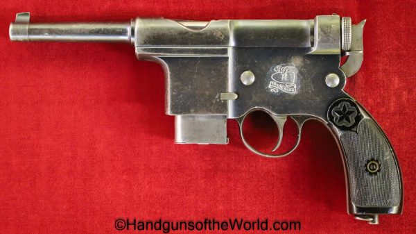 Charola, Model 1897, 7mm, with Detachable Magazine, Detachable Mag, Handgun, Pistol, C&R, Collectible, Spain, Spanish, 1897, Detachable Magazine