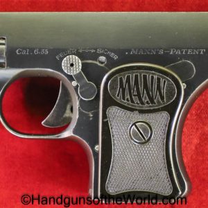 Mann, WT-1920, 6.35mm, 2nd, variation, Second, Variant, WT, 1920, German, Germany, Handgun, Pistol, C&R, Collectible, VP, Vest Pocket, 25, .25, 6.35, acp