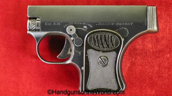 Mann, WT-1920, 6.35mm, 2nd, variation, Second, Variant, WT, 1920, German, Germany, Handgun, Pistol, C&R, Collectible, VP, Vest Pocket, 25, .25, 6.35, acp