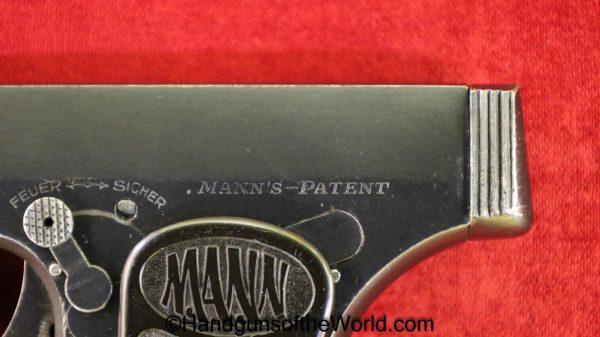 Mann, WT-1920, 6.35mm, 2nd, variation, Second, Variant, WT, 1920, German, Germany, Handgun, Pistol, C&R, Collectible, VP, Vest Pocket, 25, .25, 6.35, acp