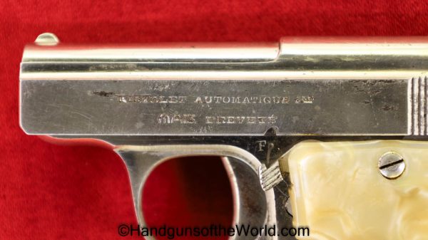 MAB, Model B, 6.35mm, Type I, Factory Nickel, Nickel, French, France, Handgun, Pistol, C&R, Collectible, VP, Vest Pocket, B, Model, Type 1, 6.35, 25, .25