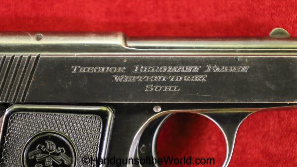 Bergmann, Liliput, Model 1, 6.35mm, Model I, German, Germany, Handgun, Pistol, C&R, Collectible, VP, Vest Pocket, 6.35, 25, .25, acp, auto, Model, I, 1
