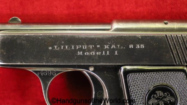 Bergmann, Liliput, Model 1, 6.35mm, Model I, German, Germany, Handgun, Pistol, C&R, Collectible, VP, Vest Pocket, 6.35, 25, .25, acp, auto, Model, I, 1