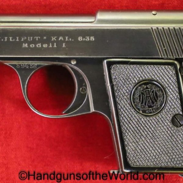 Menz, Liliput, Model 1, 6.35mm, German, Germany, Handgun, Pistol, C&R, Collectible, VP, Vest Pocket, Model I, 25, .25, acp, auto, 6.35, Model, I, 1