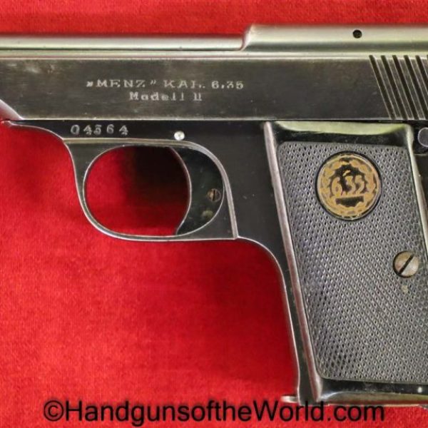 Menz, Model II, 6.35mm, 25, .25, acp, auto, 6.35, German, Germany, Handgun, Pistol, C&R, Collectible, Model 2, VP, Vest Pocket, Hand gun, Model, II, 2
